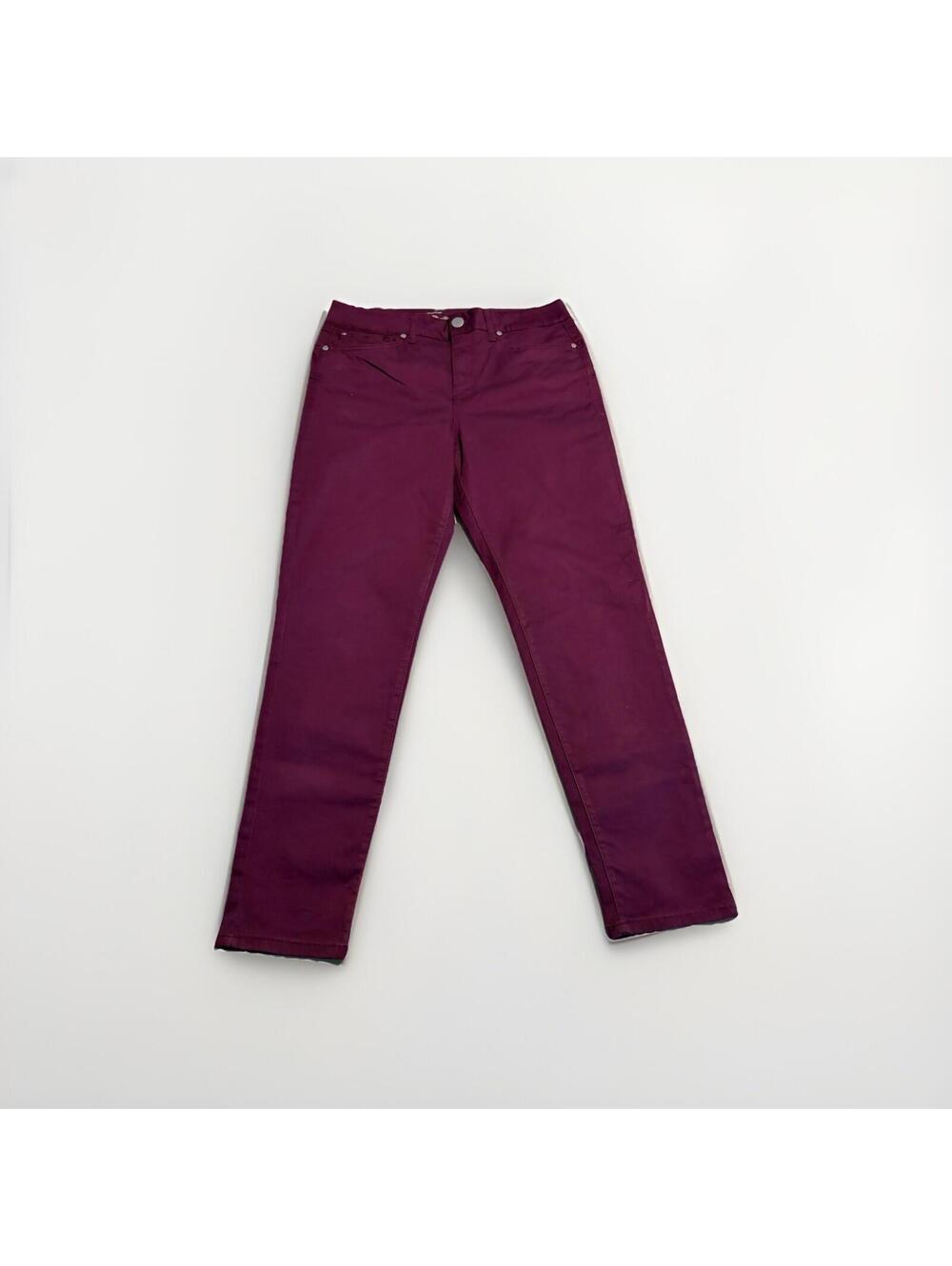 Seven7 Booty Shaper High Rise Skinny Jeans Purple Plum 12 Indie Sleaze Twee